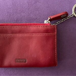 Coach credit card and key holder